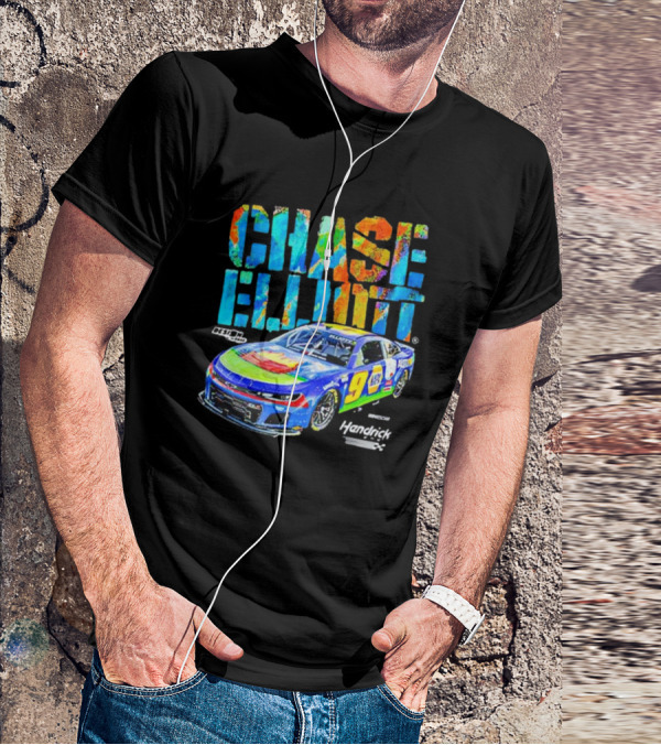 Chase Elliott #9 Hendrick Motorsports Colorful Design NASCAR Racer T-Shirt
