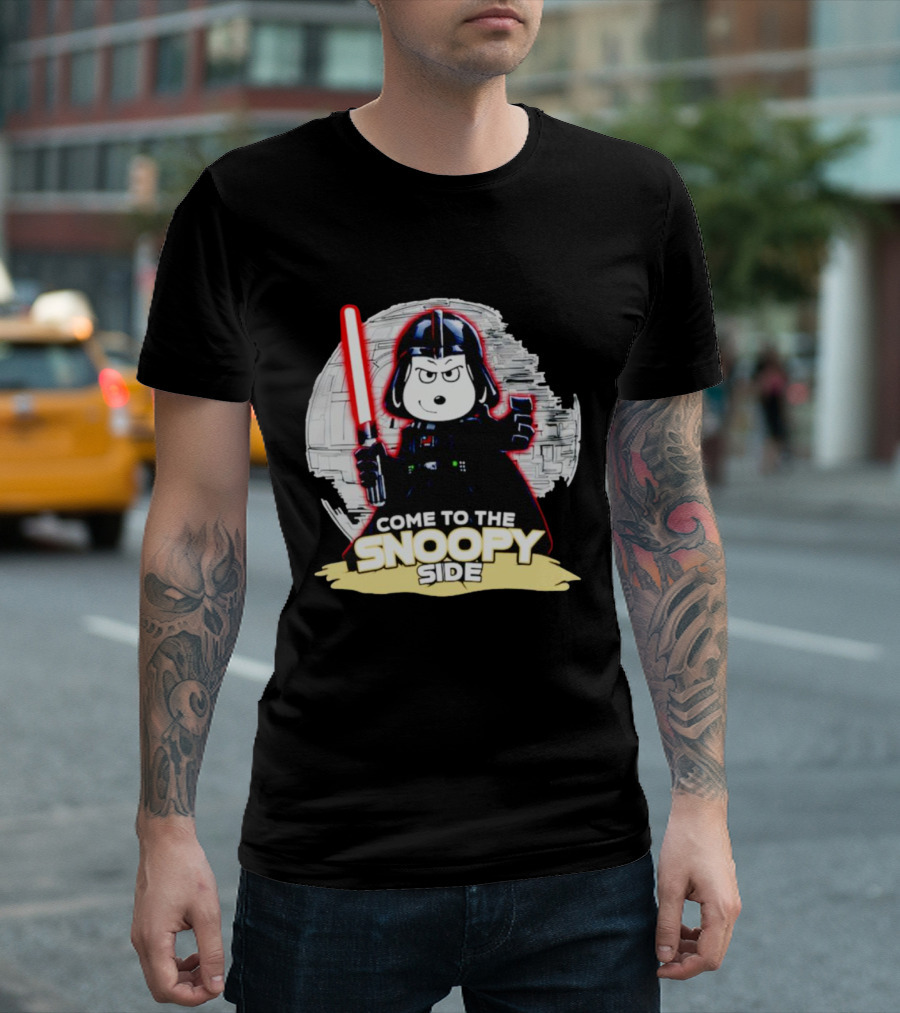 Come to the Snoopy Side Darth Vader Mashup T-Shirt