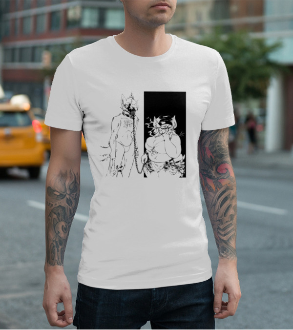 The Muzzle Furry Chain Anthro Duo T-Shirt