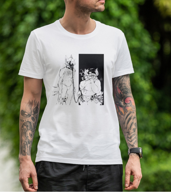 The Muzzle Furry Chain Anthro Duo T-Shirt