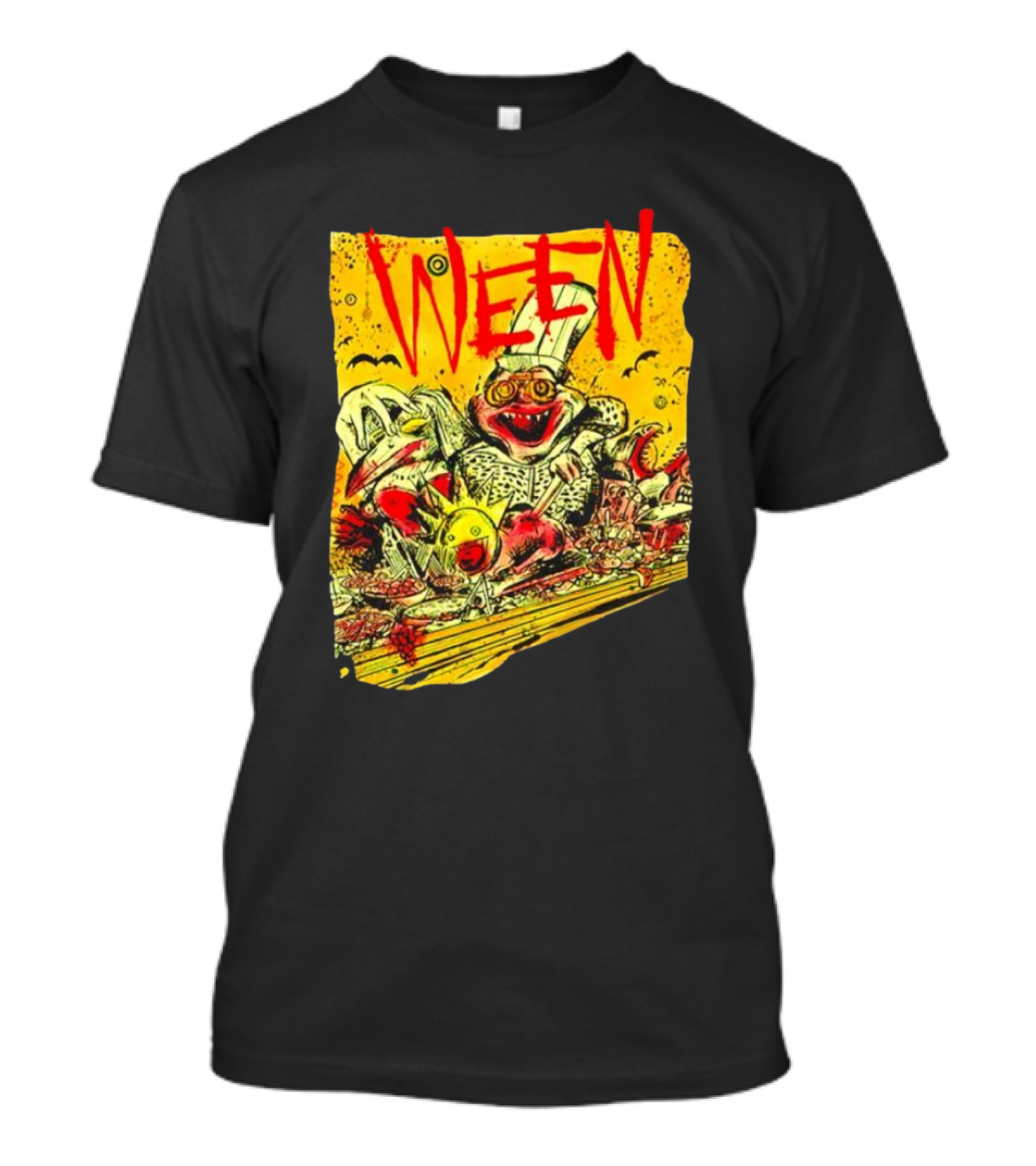 Ween Band Tour Las Vegas Chef Cartoon Dinner Party T-Shirt