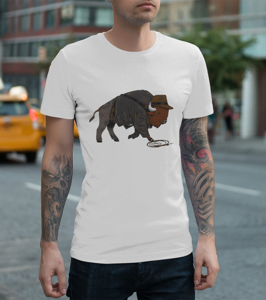 Buffalo Jones Cowboy Western Lasso Adventure T-Shirt