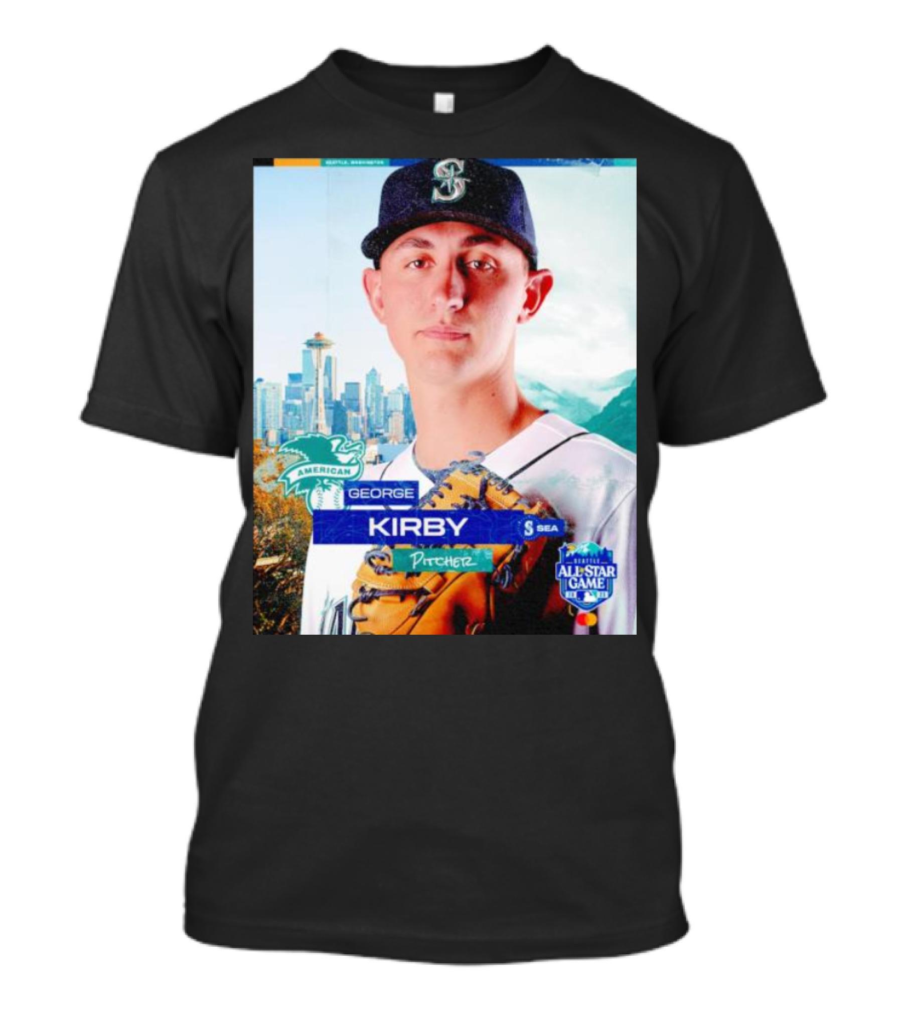 George Kirby Seattle All-Star Game MLB Pitcher American League T-Shirt