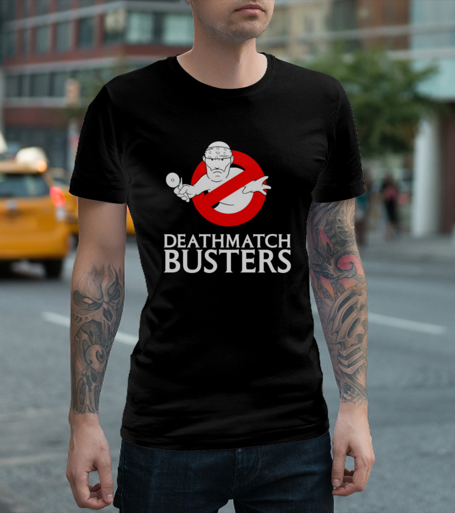 Matt Cardona Deathmatch Busters Ghostbusters T-Shirt
