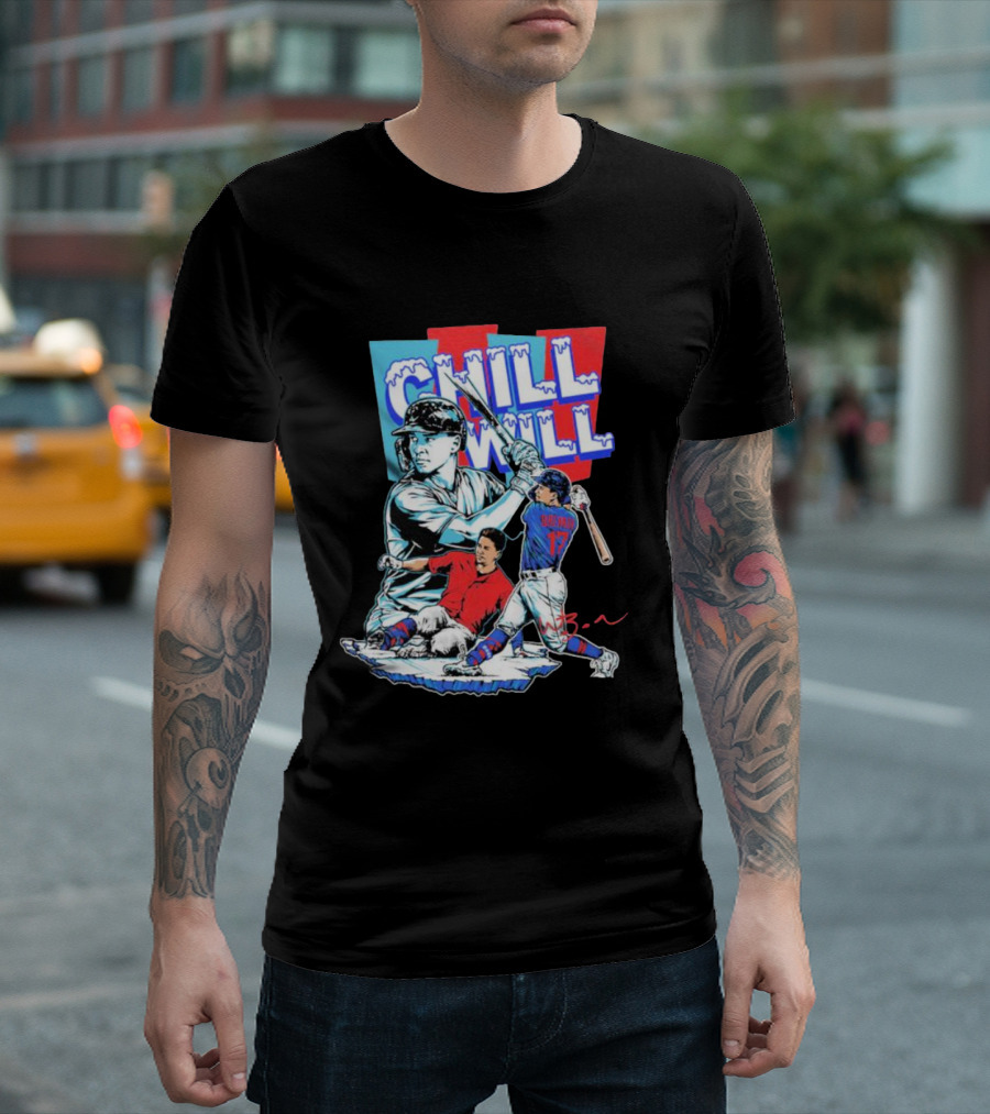 Will Brennan Chill Will Baseball Ice Themed T-Shirt