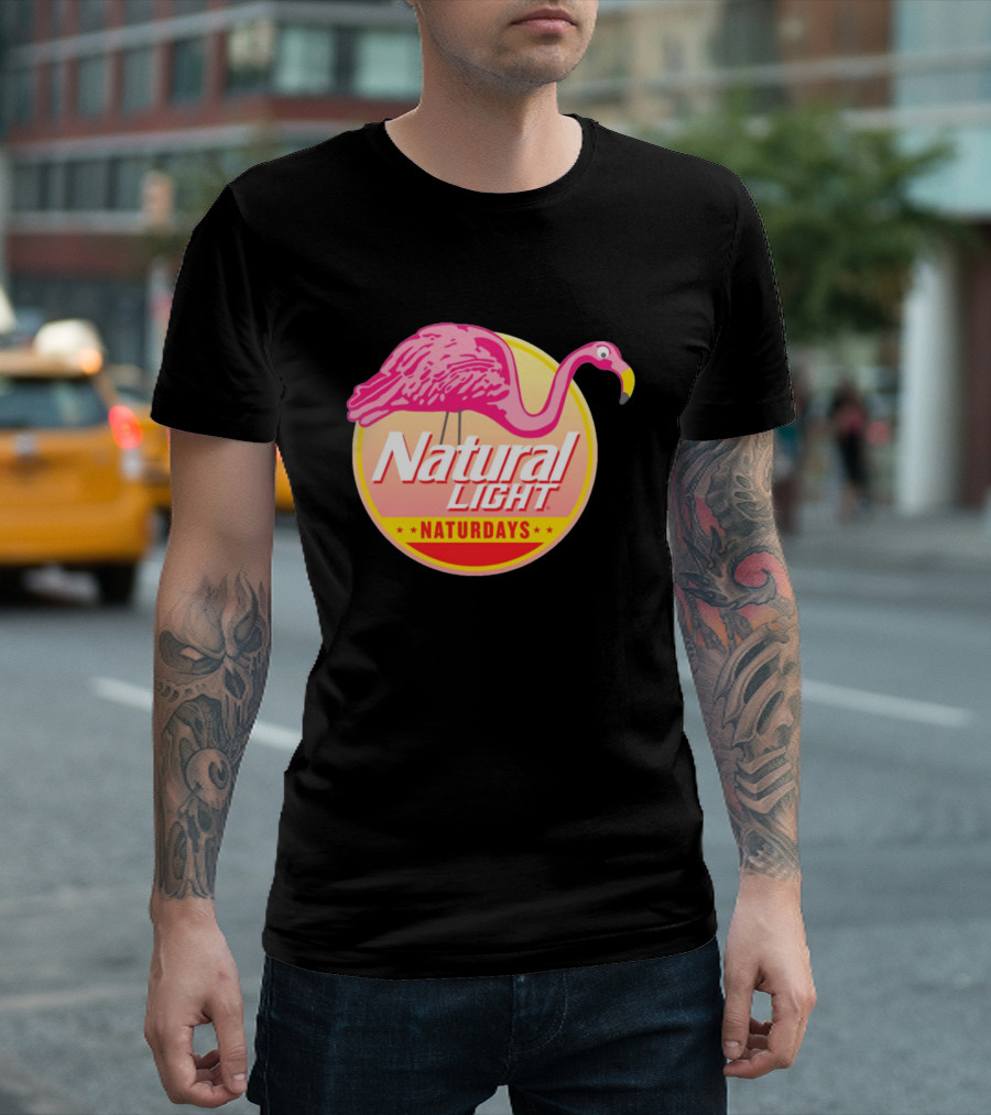 Natural Light Naturdays Flamingo T-Shirt
