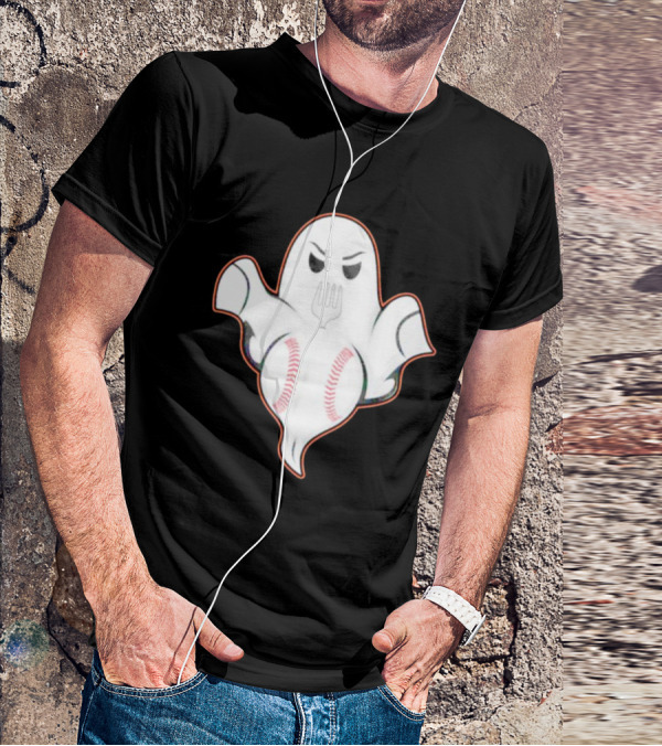 Ghost Forkball Baseball Spirit T-Shirt