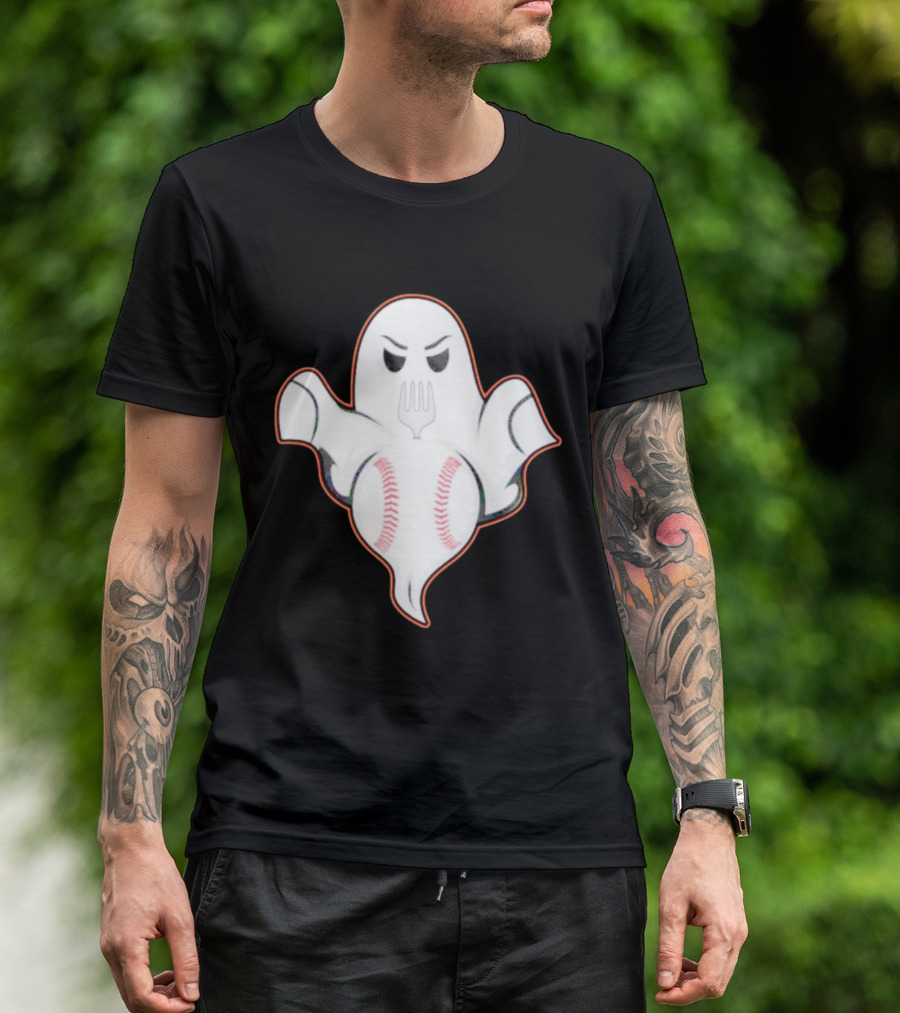 Ghost Forkball Baseball Spirit T-Shirt