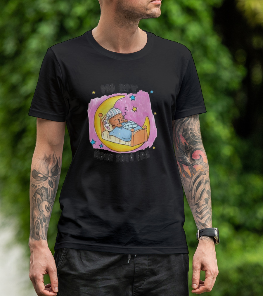 In My Honk Shoo Era Sleepy Bear On Crescent Moon T-Shirt