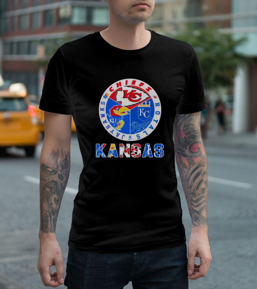 Kansas Jayhawks Chiefs Royals Sports Team T-Shirt