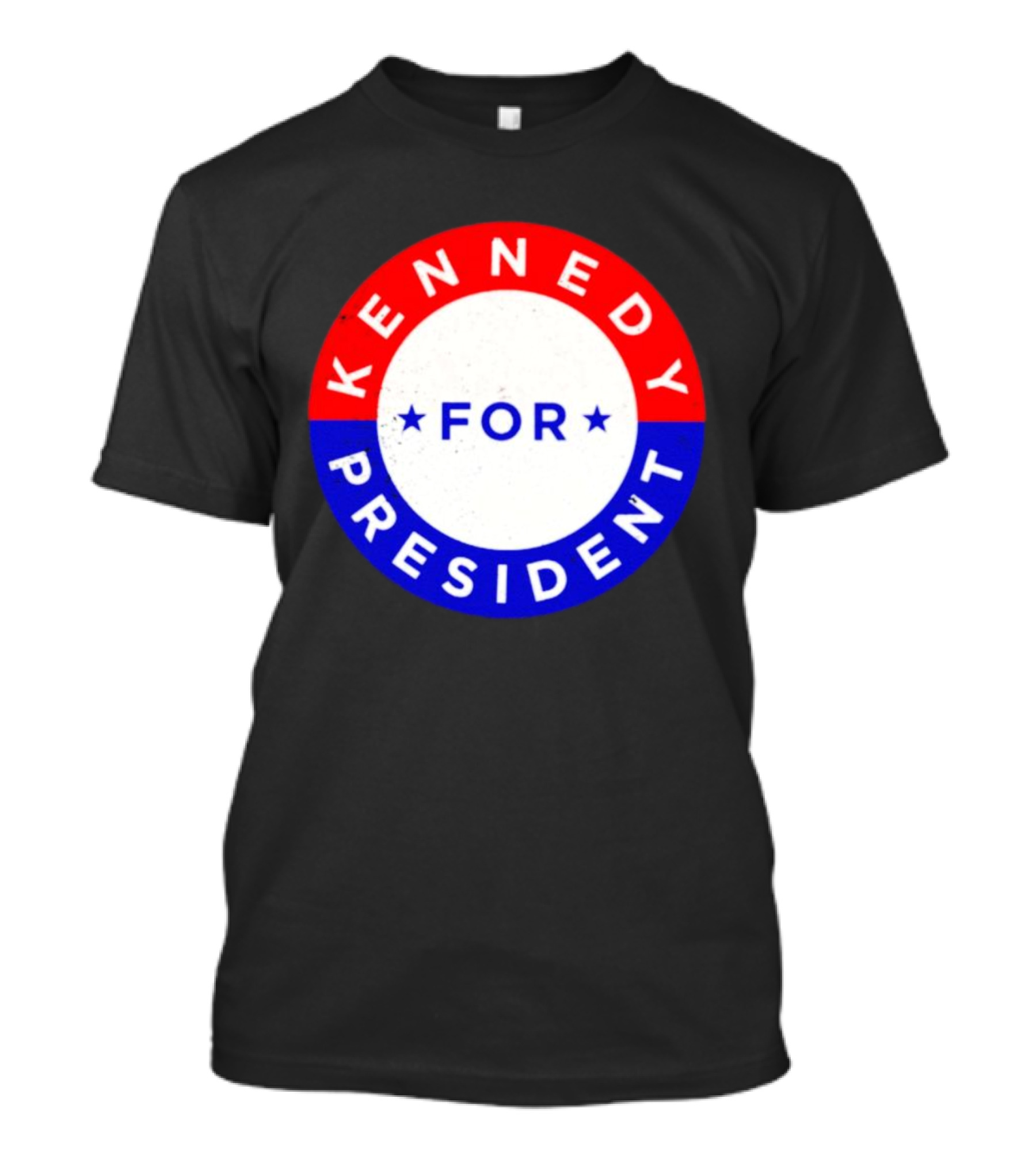 Kennedy For President 2024 Election Campaign Button Stars Red White Blue T-Shirt