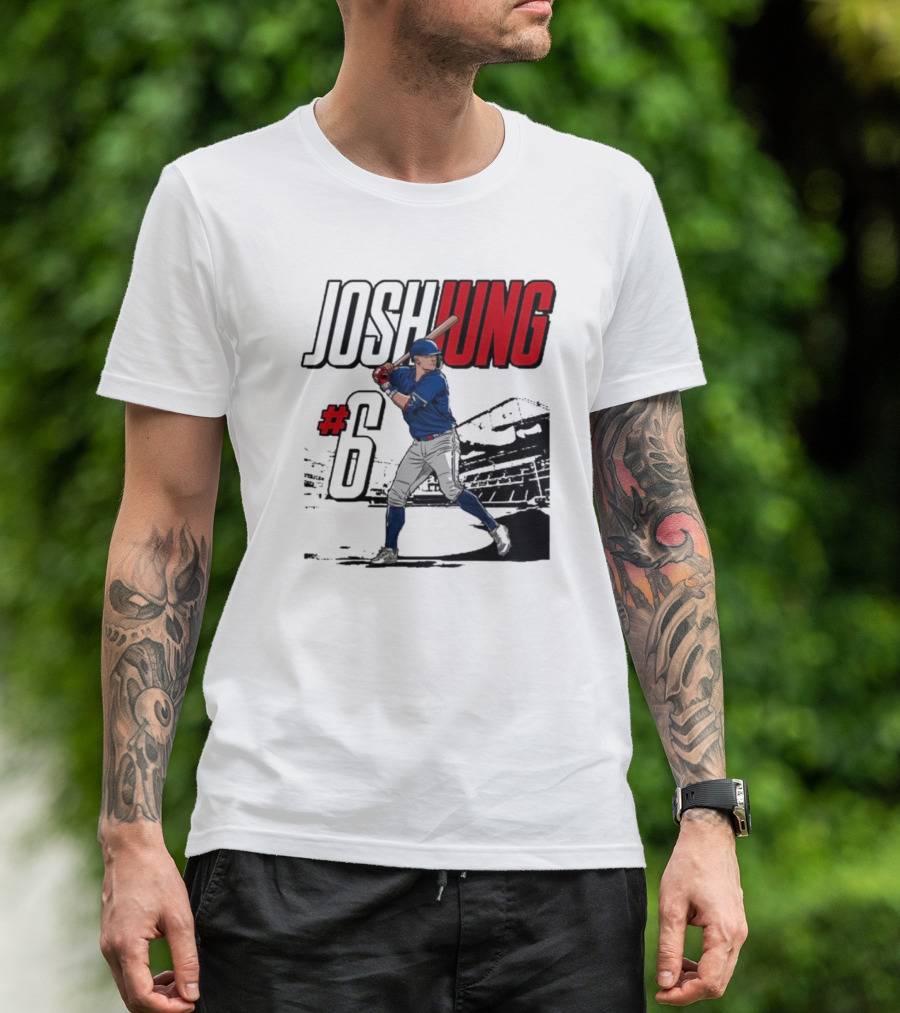 Josh Jung #6 Texas Baseball MVP Player T-Shirt