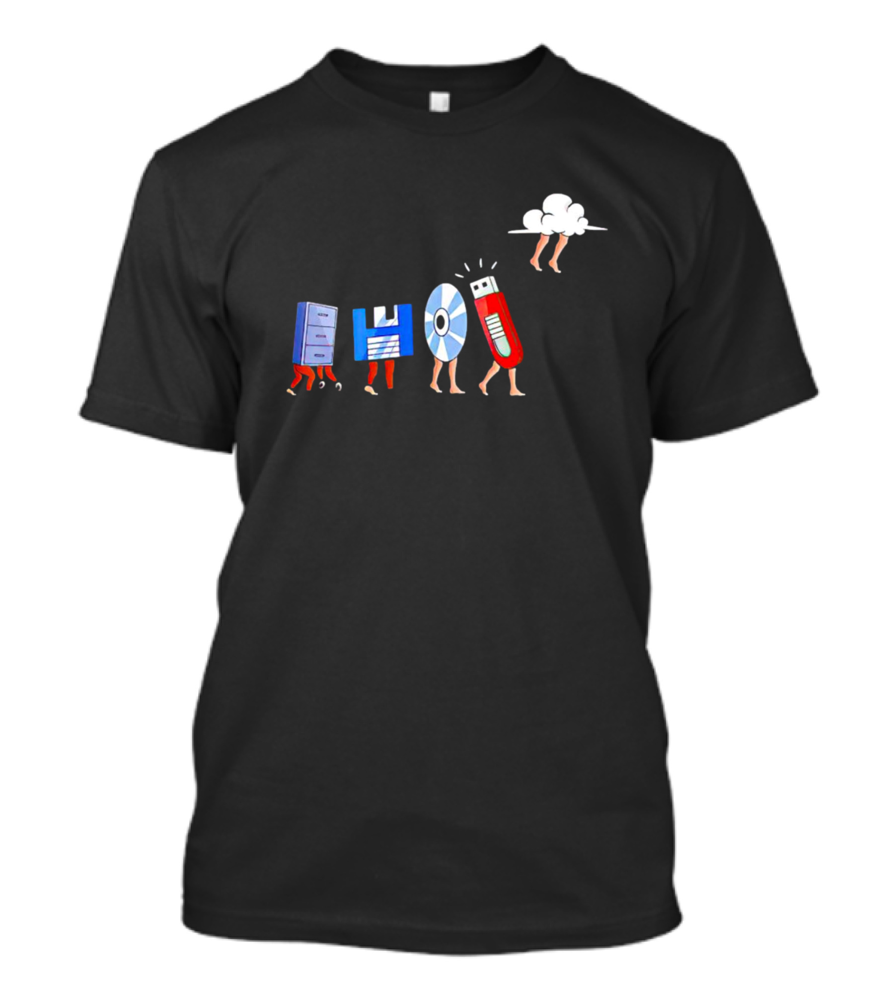 Evolution Of Data Storage: Computer Engineering Geek Engineer Software T-Shirt