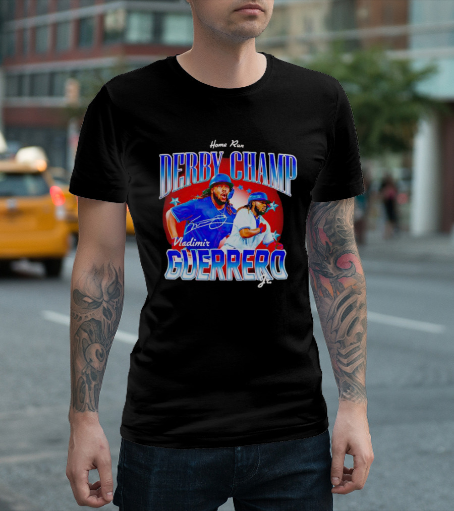 Home Run Derby Champ Vladimir Guerrero Jr Signature T-Shirt