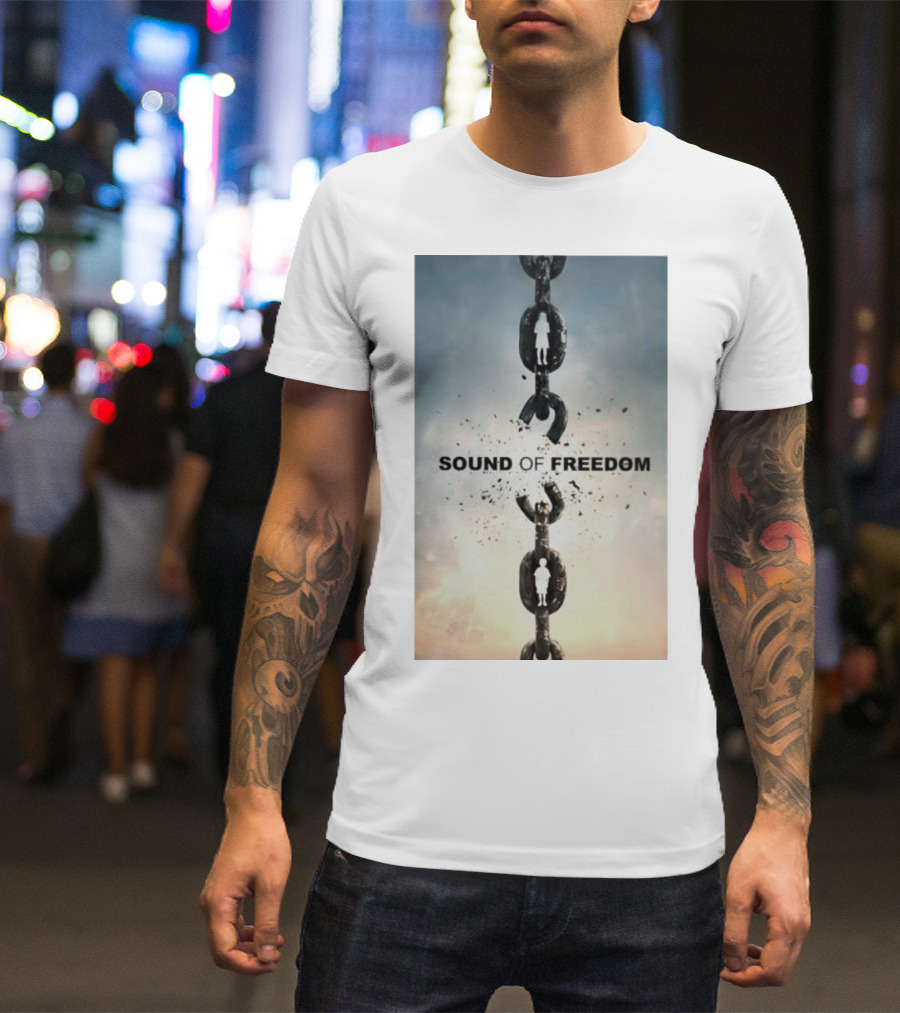 SOUND OF FREEDOM Broken Chains Symbolic T-Shirt