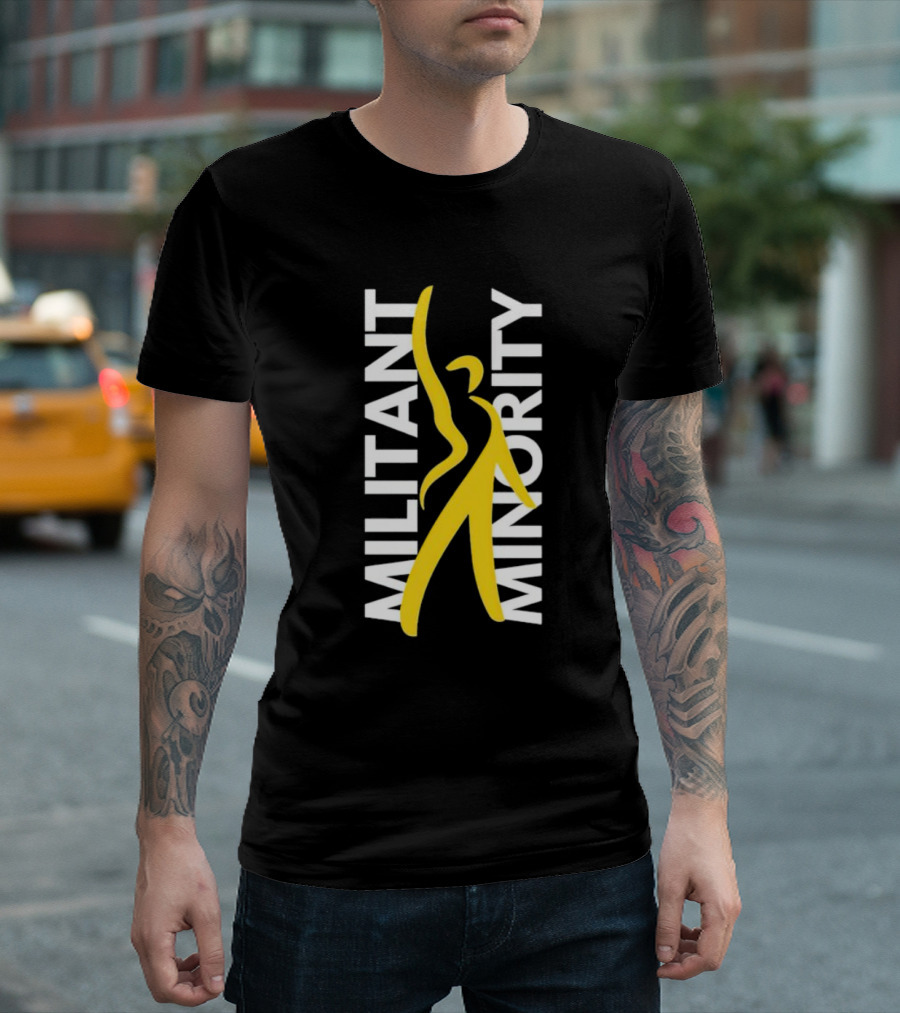 Militant Minority Yellow Figure T-Shirt
