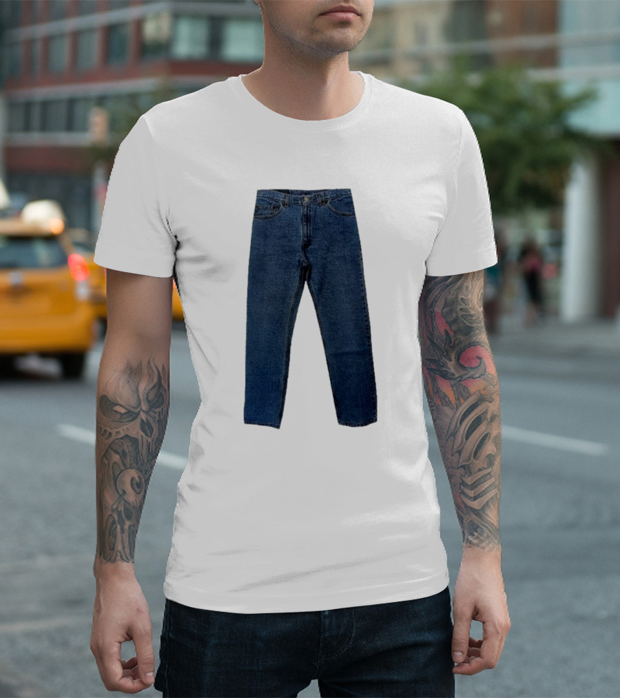 Denim Pant Classic Blue Jeans T-Shirt