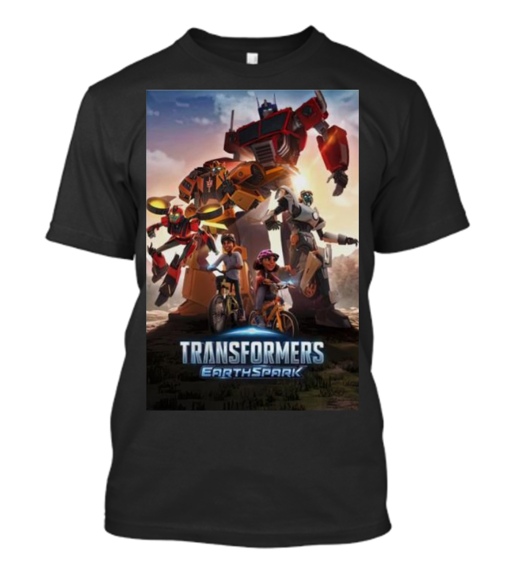 Transformers Earthspark Optimus Prime And Friends Adventure Scene T-Shirt