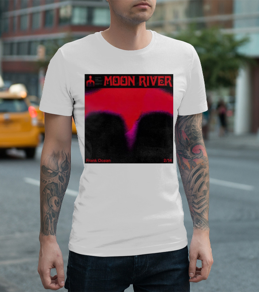 Frank Ocean Moon River 2/14 Red and Black T-Shirt