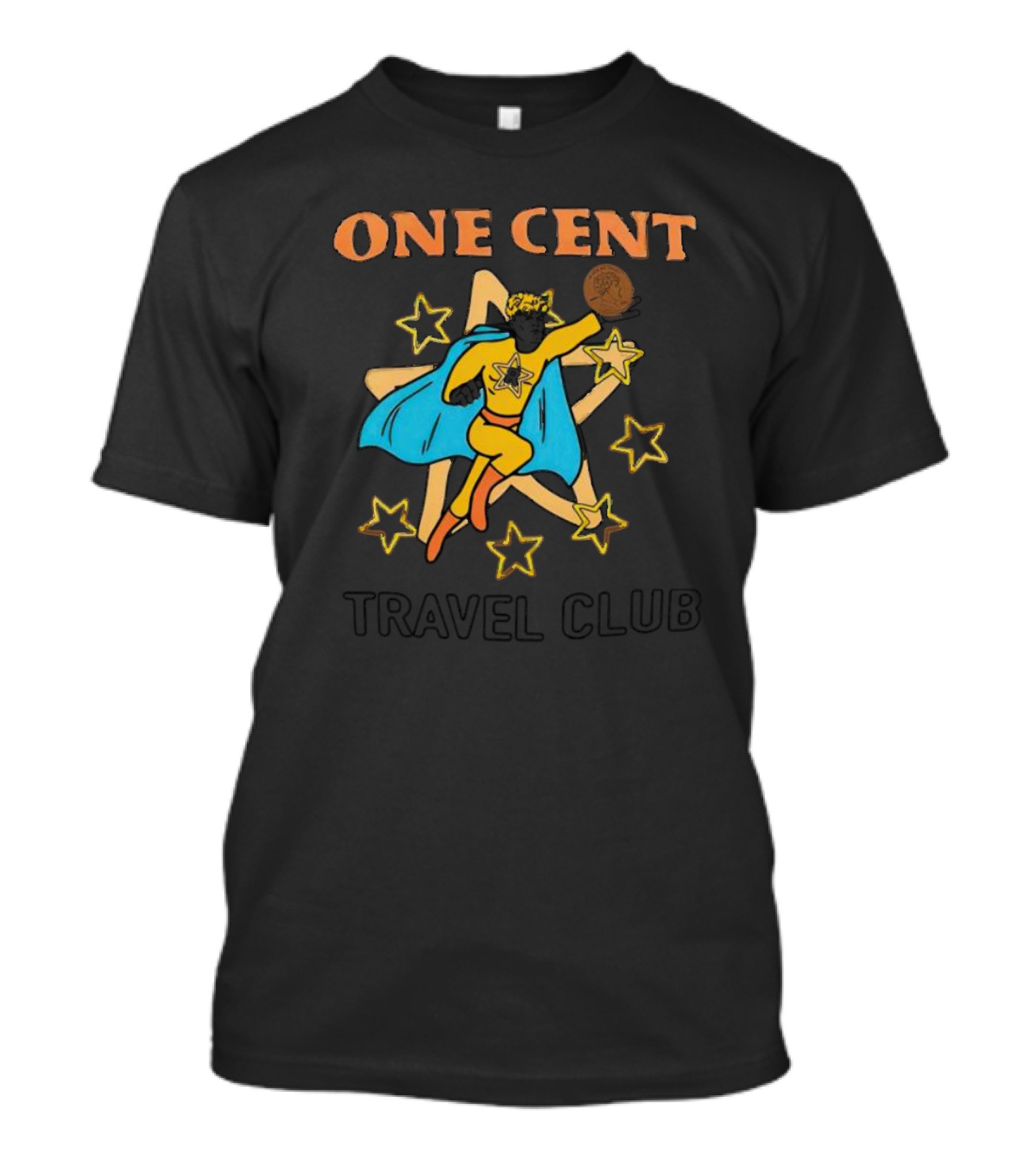 Ryan Trahan One Cent Travel Club Superhero With Stars T-Shirt