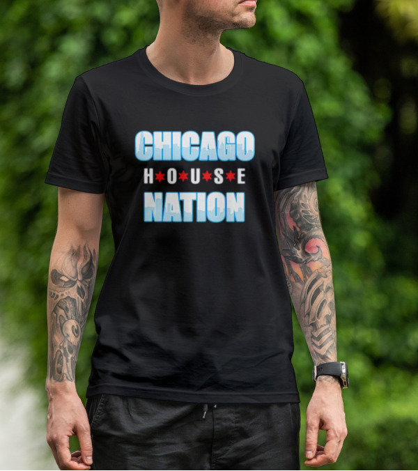 Chicago House Nation Skyline Stars T-Shirt