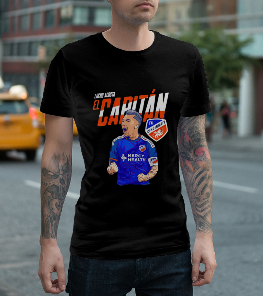 Lucho Acosta El Capitán FC Cincinnati Soccer Star T-Shirt