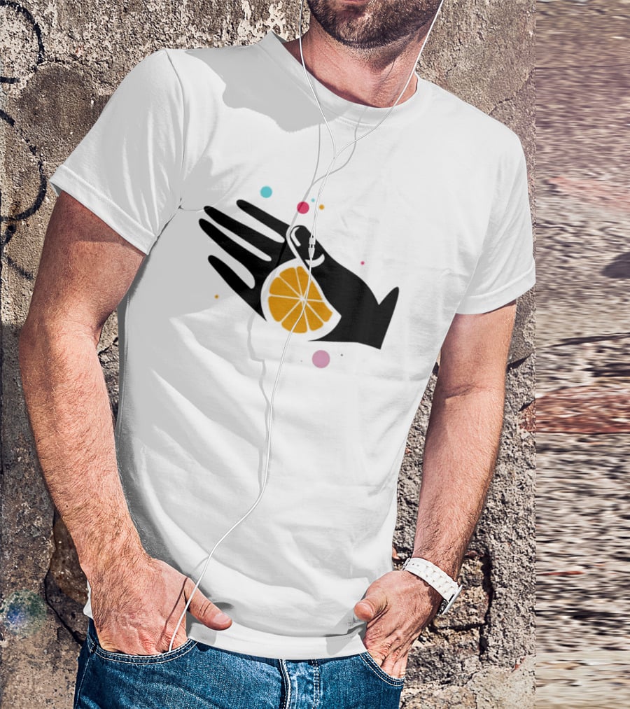 Tequila With Lemon Boom Boom Hand And Citrus Slice Burst T-Shirt