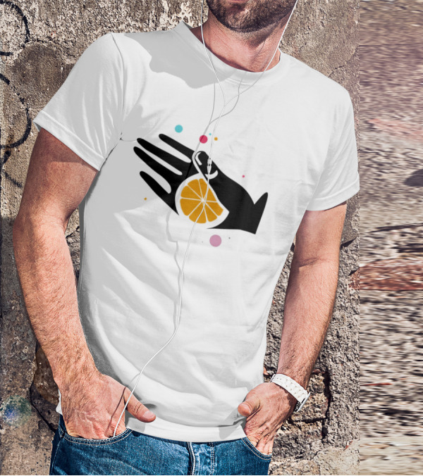 Tequila With Lemon Boom Boom Hand And Citrus Slice Burst T-Shirt