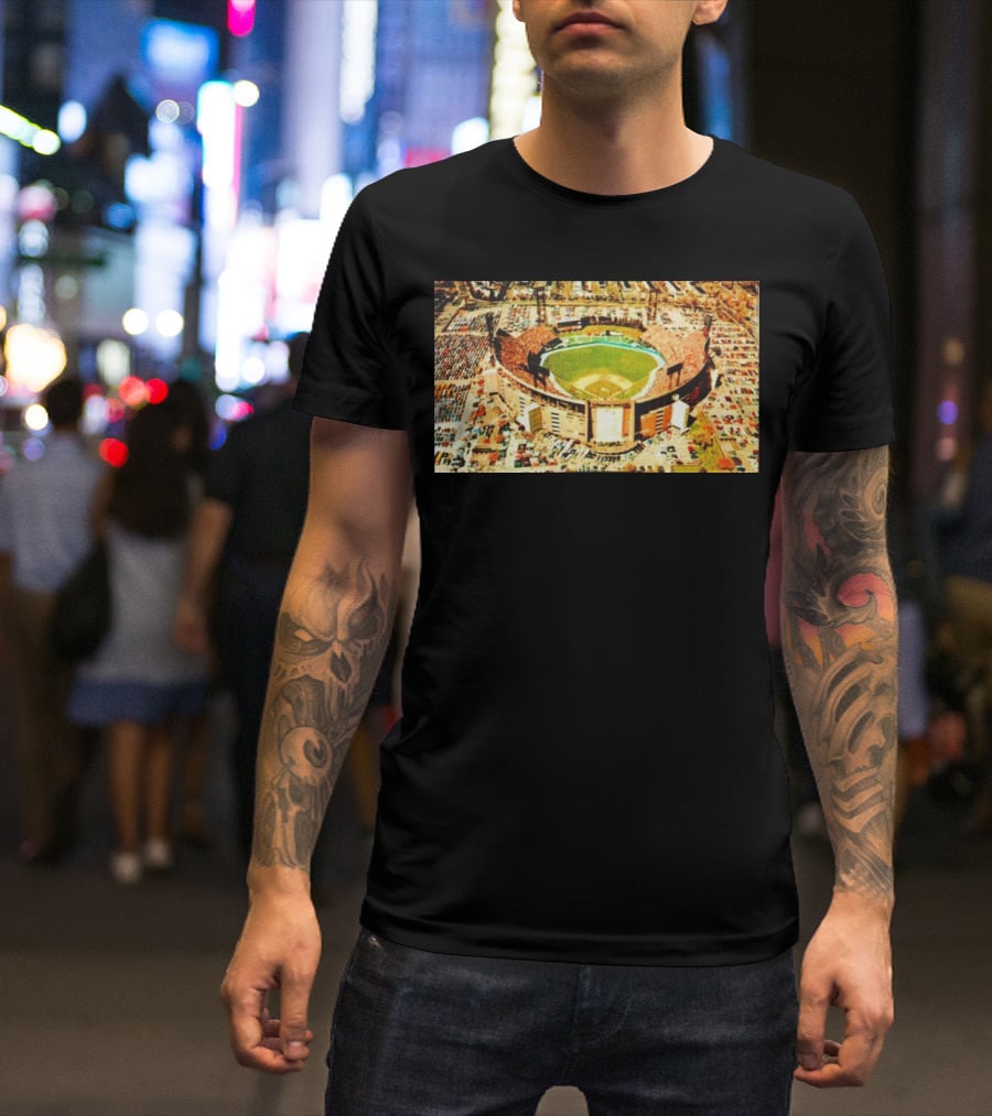 Baltimore Orioles Memorial Stadium Aerial View T-Shirt