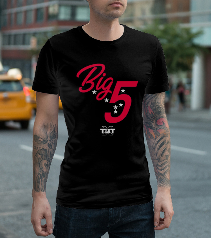 Big 5 Stars TBT Basketball Collaboration T-Shirt