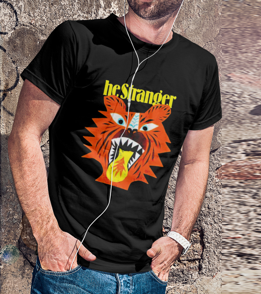 He Stranger Tiger Fierce Roaring Face T-Shirt