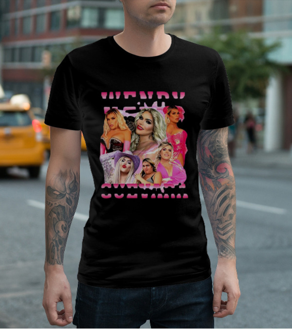 Wendy Guevara Collage Pink Outfits T-Shirt