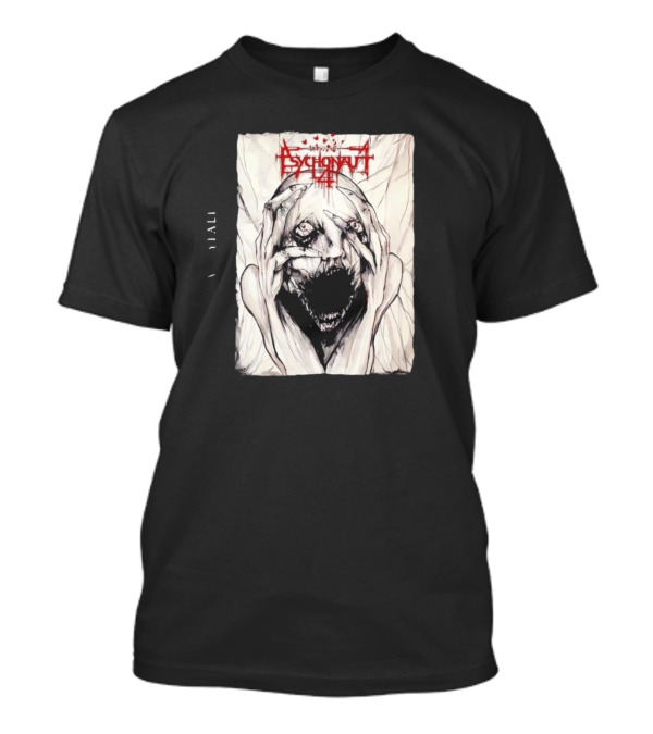 Psychonaut 4 Band Disturbed Face Artwork V Diali T-Shirt
