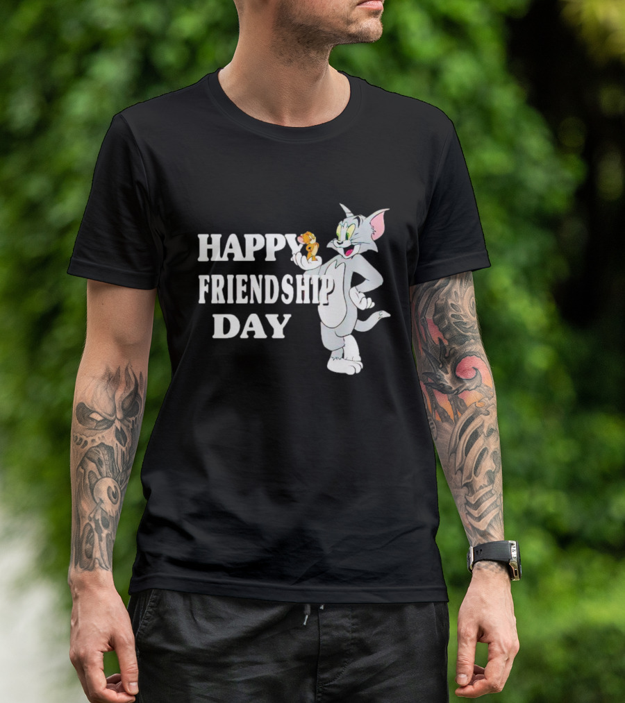 Tom And Jerry Happy Friendship Day T-Shirt