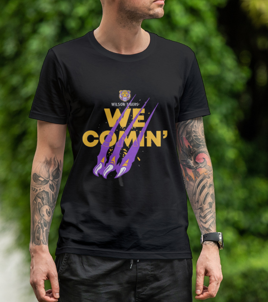 Wilson Tigers We Comin' Tiger Claw Marks T-Shirt