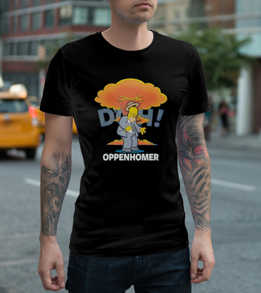Oppenhomer Homer Simpson D'oh Explosion T-Shirt