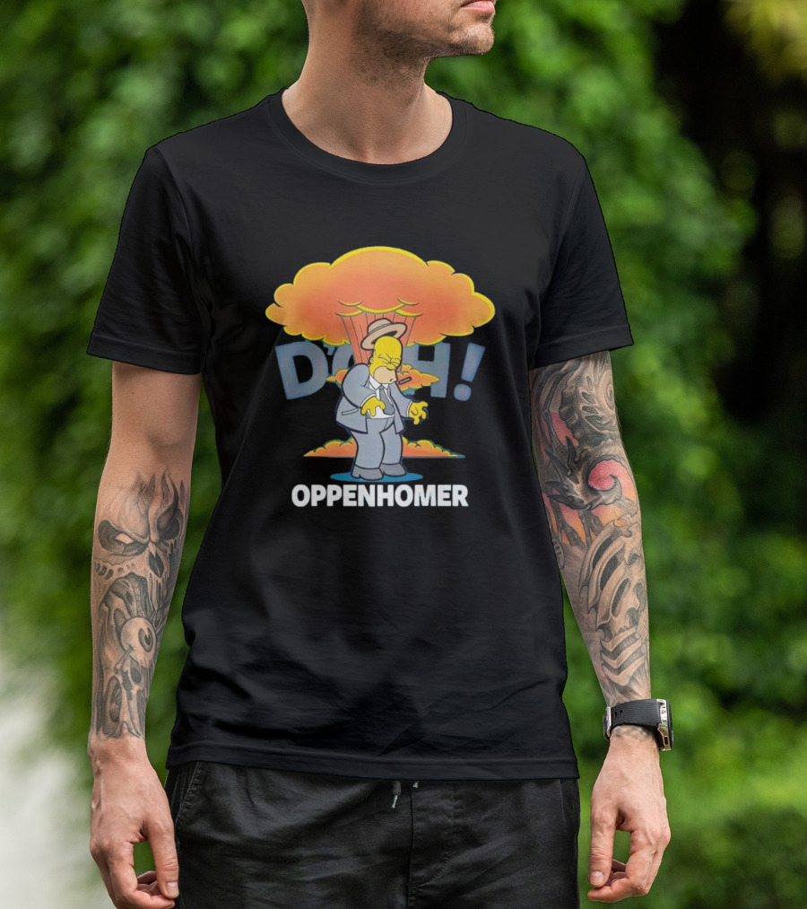 Oppenhomer Homer Simpson D'oh Explosion T-Shirt