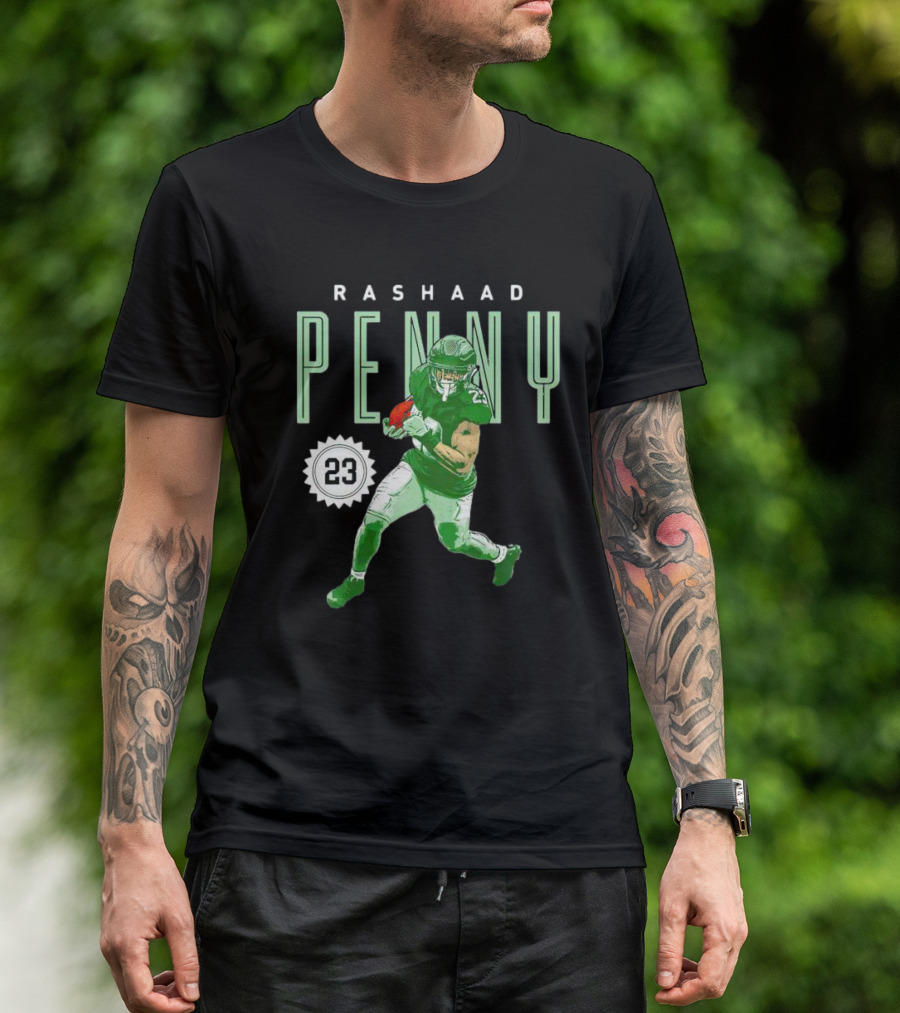 Rashaad Penny Philadelphia 23 Football Run T-Shirt