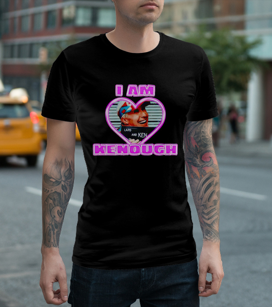 I Am Kenough Ryan Gosling Barbie Heart Ken T-Shirt