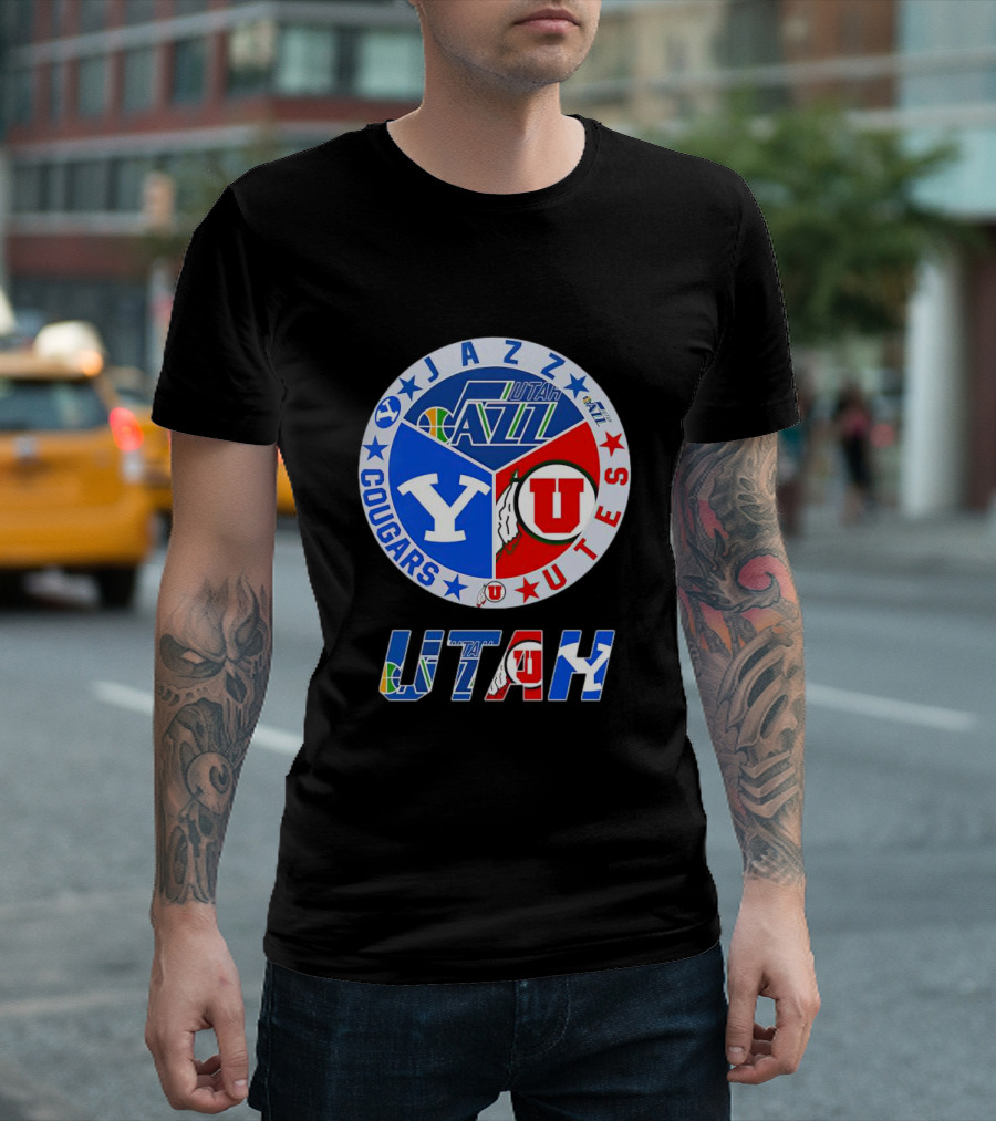 Jazz Cougars Utes Utah Sports Team T-Shirt