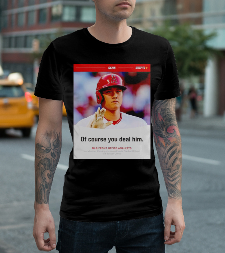 ESPN+ Shohei Ohtani MLB Front Office Analysts Trade Discussion T-Shirt