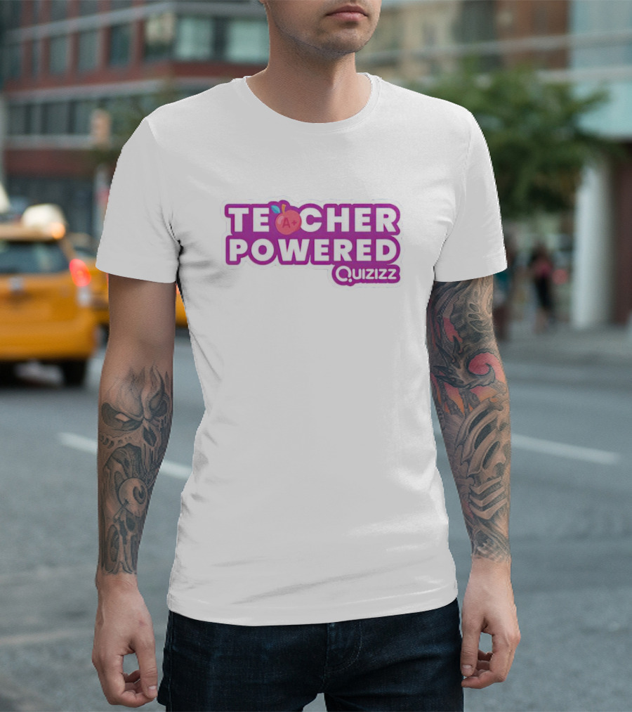 Teacher Powered Quizizz A+ Apple T-Shirt