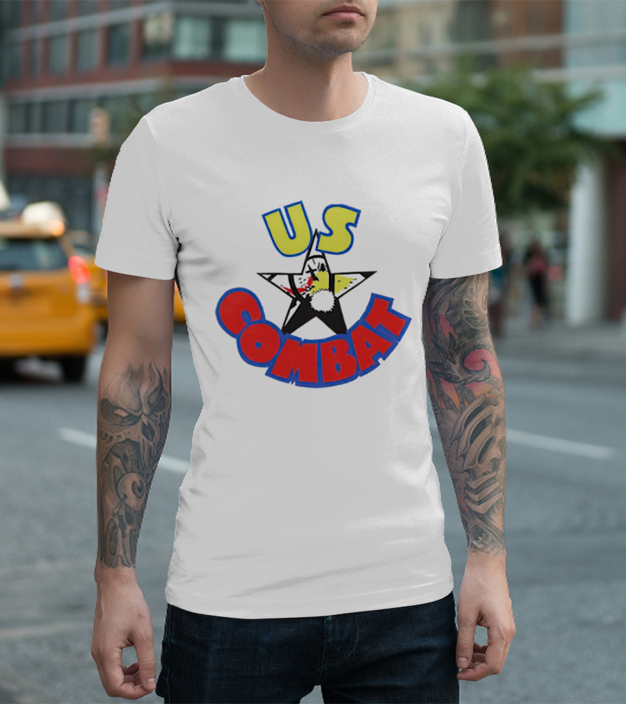 US Combat Star Fighter Power T-Shirt