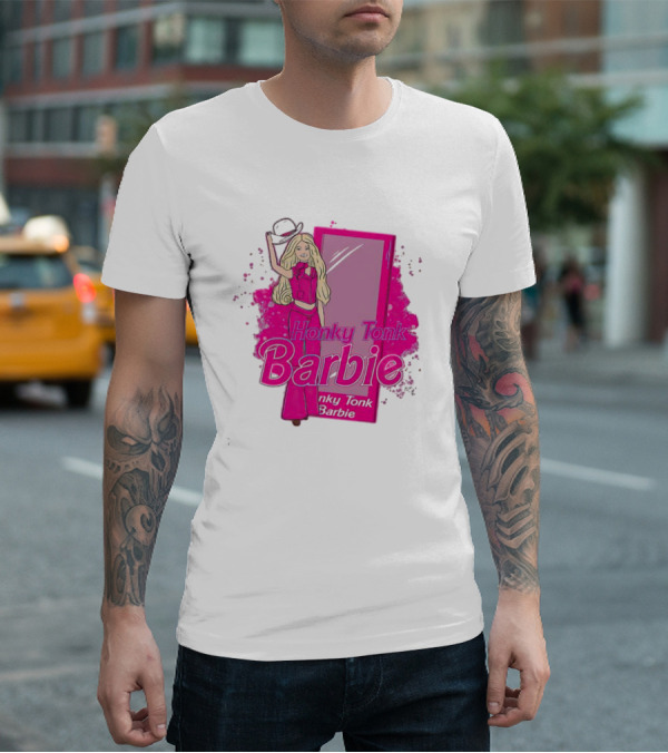 Honky Tonk Barbie Iconic Pink Cowgirl T-Shirt