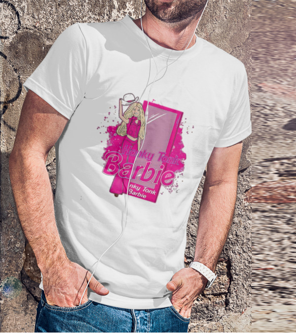Honky Tonk Barbie Iconic Pink Cowgirl T-Shirt