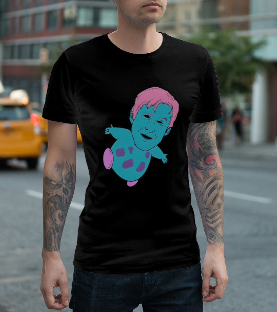 Ryan X Bibble Pink and Blue Character Fusion T-Shirt