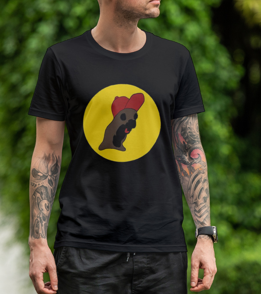 Baby Genius Buc-Ee’s Logo Parody With Cartoon Beaver In Red Cap T-Shirt