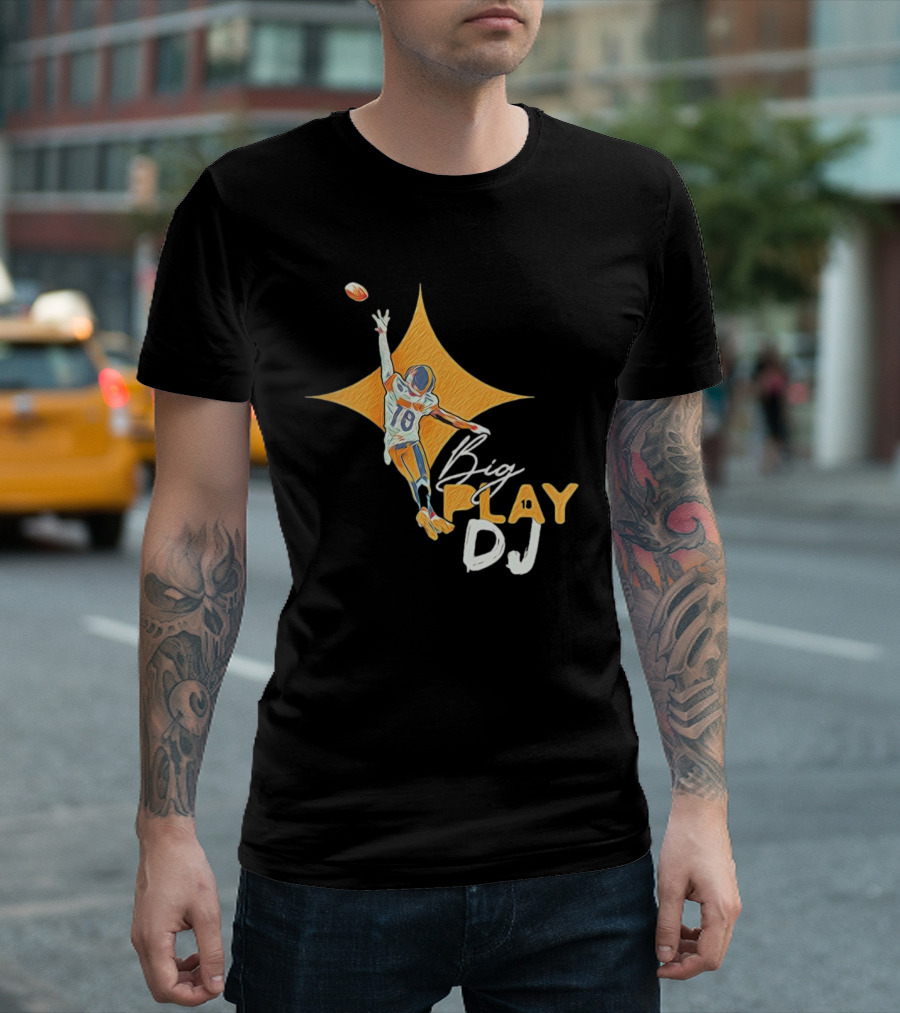 Big Play DJ Pittsburgh Steelers Football Star Catch 18 T-Shirt