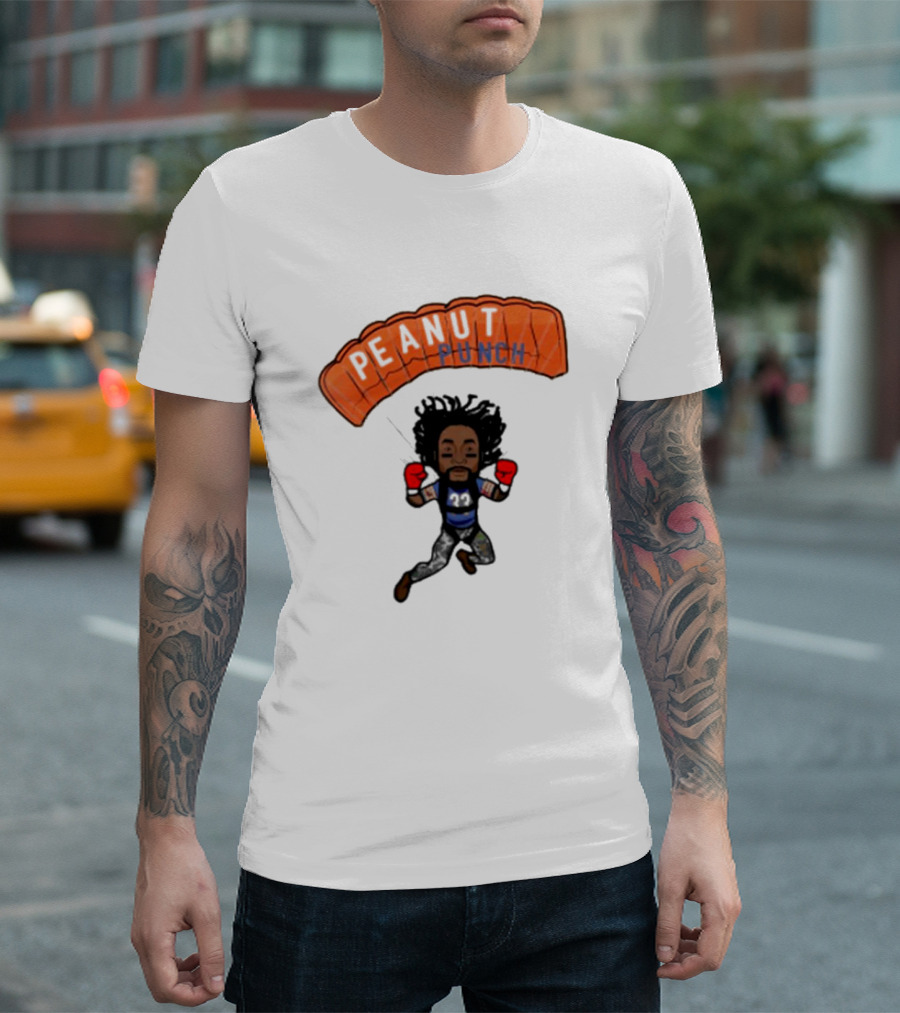Charles Tillman Peanut Punch Parachute Skydiving Adventure T-Shirt