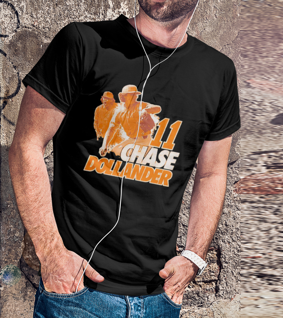 Chase Dollander 11 Baseball Action Player T-Shirt